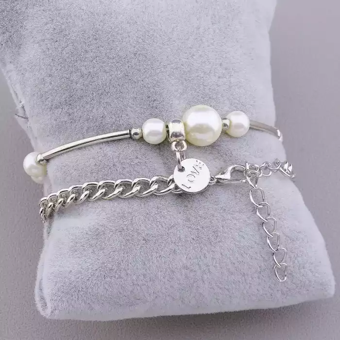 🏷️️ Браслет з карабіном Fashion Майорка 17 см ss_78360