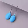 🏷️️ Сережки петля Бірюза F-89416