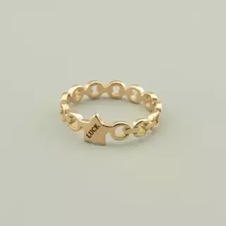 Каблучка медична сталь Xuping (позолота 18к рожева)