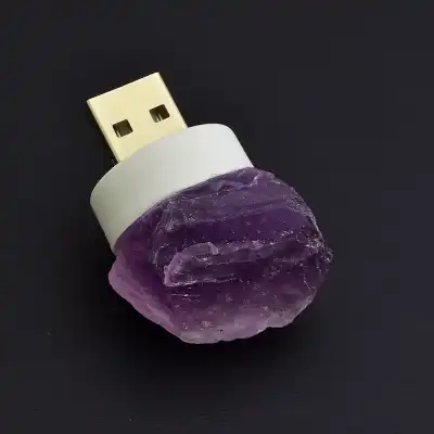 🏷️️ USB лампа Аметист 40х25мм для повербанка F-106151