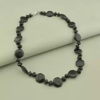 Намисто Агат, Чеський кришталь для вечірнього образу 46 см