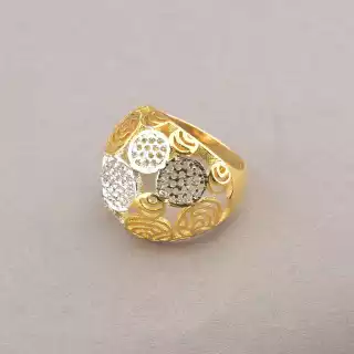 Перстень Xuping (позолота/родій)