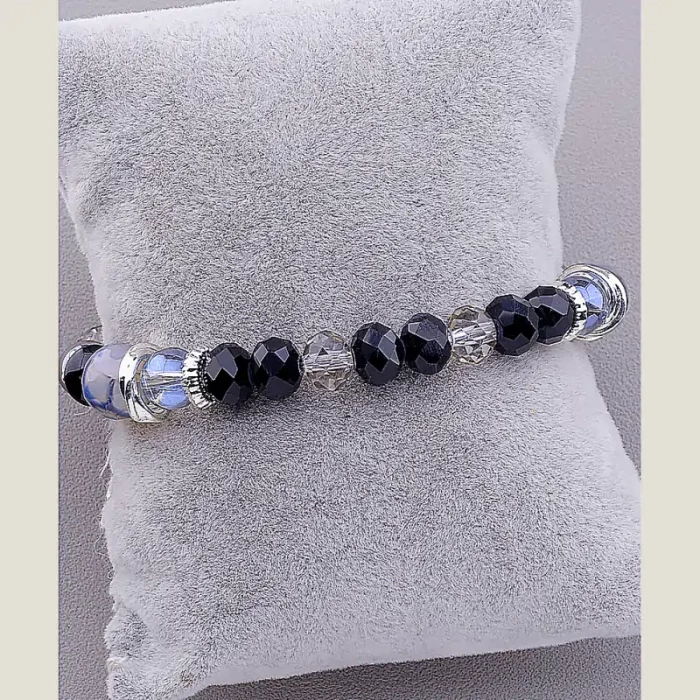 🏷️️ Браслет резинка Самоцвіти 18 см ss_49947