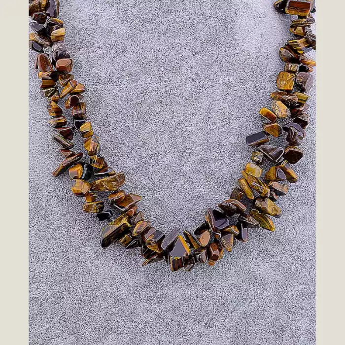 🏷️️ Намисто Тигрове око 120 см ss_33878