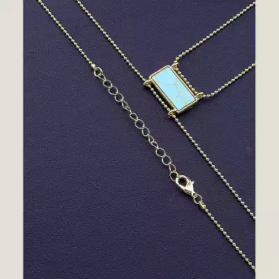 🏷️️ Підвіска Fashion Бірюза 60 см F-73410