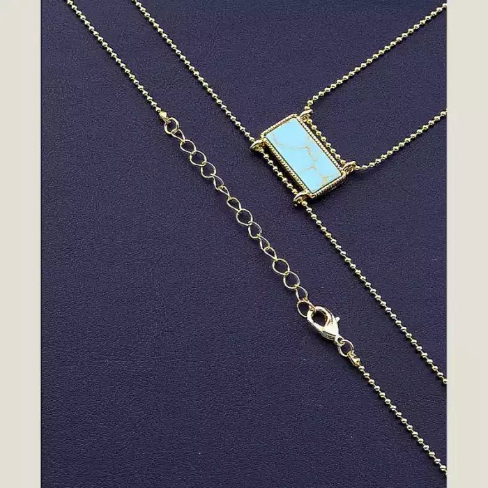 🏷️️ Підвіска Fashion Бірюза 60 см ss_73410