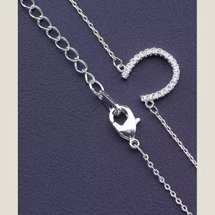 🏷️️ Підвіска підкова Фіаніт 40 см (срібло) ss_64429