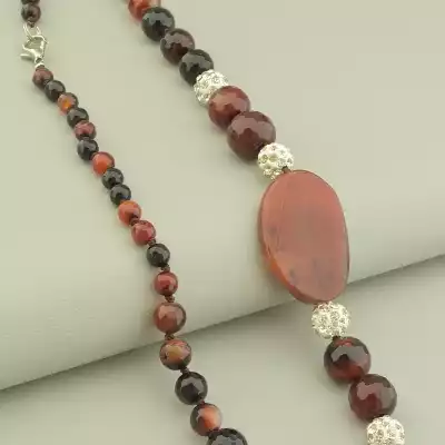 🏷️️ Намисто Сердолік 54 см. F-101831