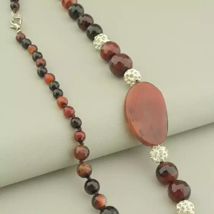 🏷️️ Намисто Сердолік 54 см. ss_101831