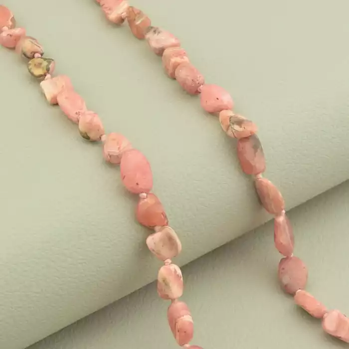 🏷️️ Намисто Родохрозит (cрібло 925 проба) 46 см. ss_102031