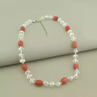 Намисто Чеський кришталь, Котяче око 45 см.