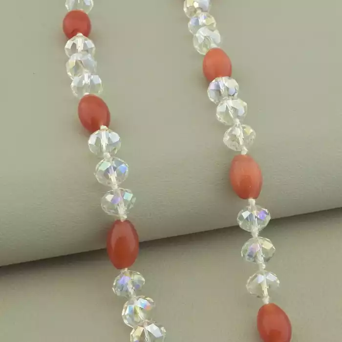 🏷️️ Намисто Чеський кришталь, Котяче око 45 см. ss_103057