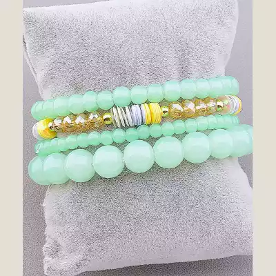 🏷️️ Браслет без застібки Чеський кришталь 18 см F-18517