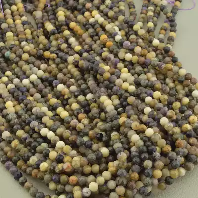 🏷️️ Намистини Яшма 39 см. 4,2мм. на нитці (натуральне каміння, без застібки) F-103269