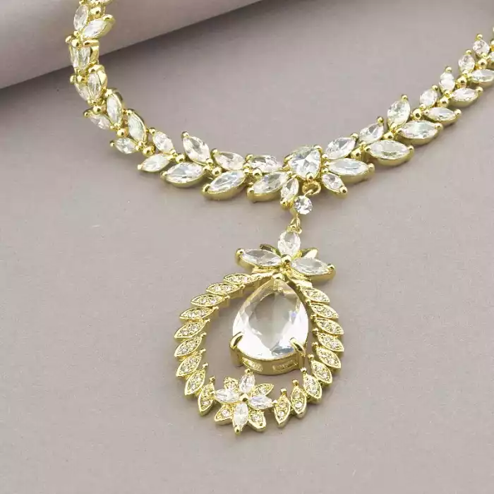 🏷️️ Підвіска Winniana Фіаніт 45 см (позолота 18к) ss_88241