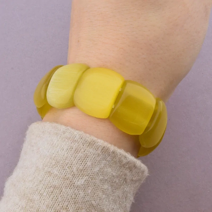 🏷️️ Браслет резинка Котяче око 17 см. ss_88877