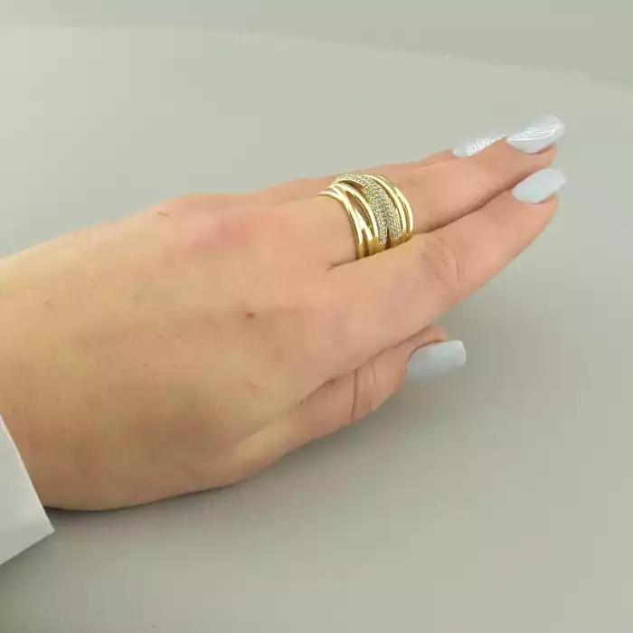 🏷️️ Каблучка Xuping Фіаніт (позолота 18к лимонна) ss_97043