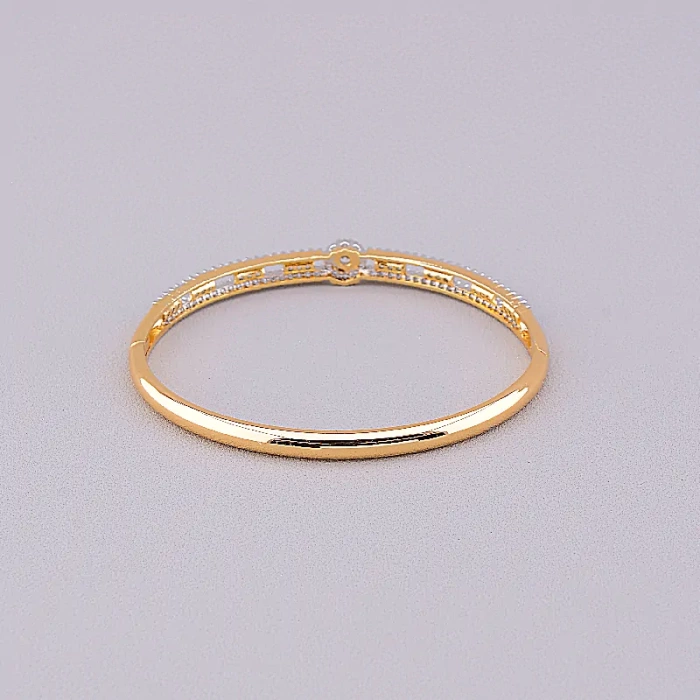 🏷️️ Браслет шарнірний Xuping Фіаніт 17 см (позолота/родій) ss_69462