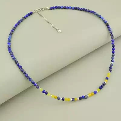 Підвіска Лазуріт,Кварц 44 см.