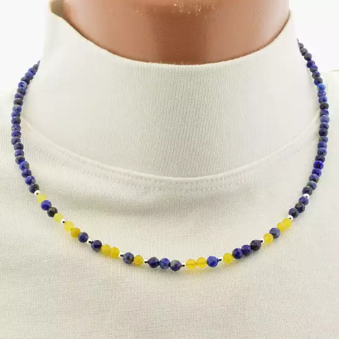 🏷️️ Підвіска Лазуріт, Кварц 44 см ss_105647