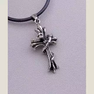 Підвіска хрест медична сталь 316L 44 см