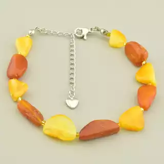 Браслет на карабіні Янтар 19 см