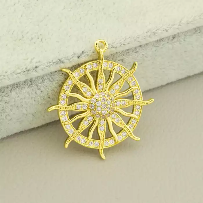 🏷️️ Кулон Фіаніт 30х28мм. (позолота 18к лимонна) F-106152