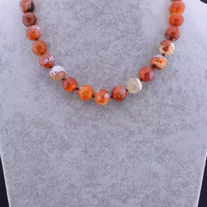 🏷️️ Намисто Агат 47 см F-106356