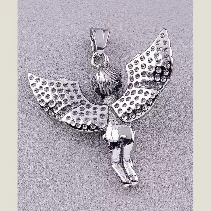 🏷️️ Кулон янгол медична сталь 316L 42х42 мм ss_72298