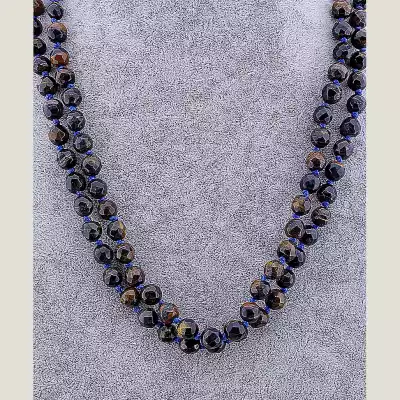 🏷️️ Намисто Тигрове око 120 см F-64430