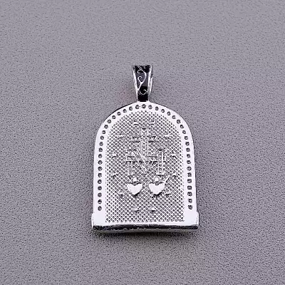 🏷️️ Ладанка Сергій Радонезький Xuping Фіаніт (родій) F-75216