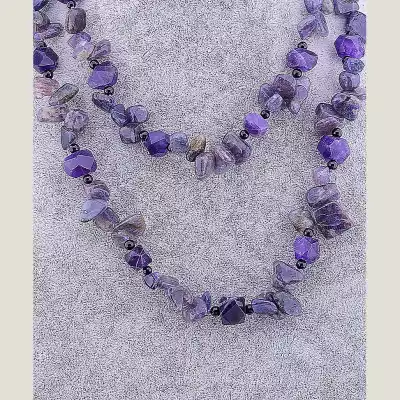 🏷️️ Намисто Аметист 45 см F-52721