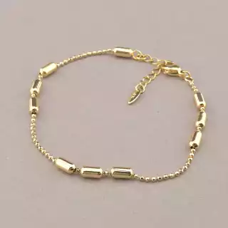 Браслет з карабіном Xuping 19 см. (позолота 18к)