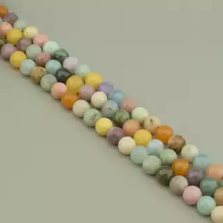 Намистини Самоцвіти 40 см. 10 мм. на нитці (натуральне каміння, без застібки) в формі кульки