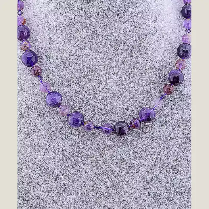 🏷️️ Намисто Аметист, Чеський кришталь 50 см ss_77855