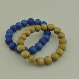 Браслет резинка Агат 17 см.