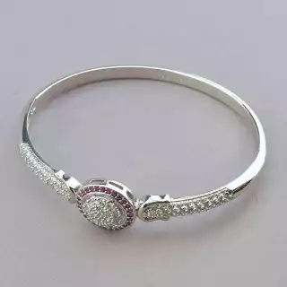 Браслет шарнірний Xuping Фіаніт (родій)