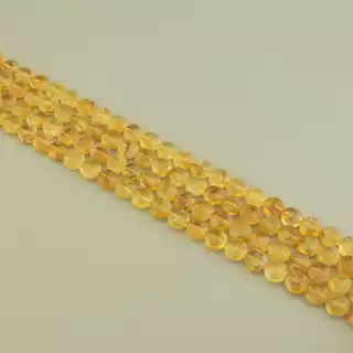 Намистини Цитрін 38 см. на нитці (натуральне каміння, без застібки)