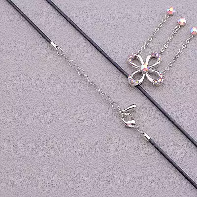 🏷️️ Підвіска квітка Fashion Сrystal 42 см F-79093