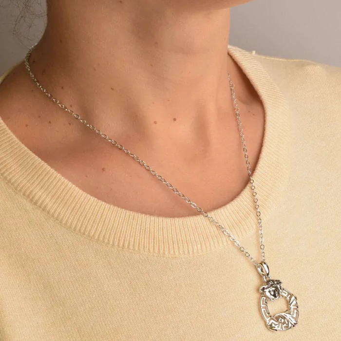 🏷️️ Підвіска + Сережки Фіаніт 45 см. (родій) ss_96821