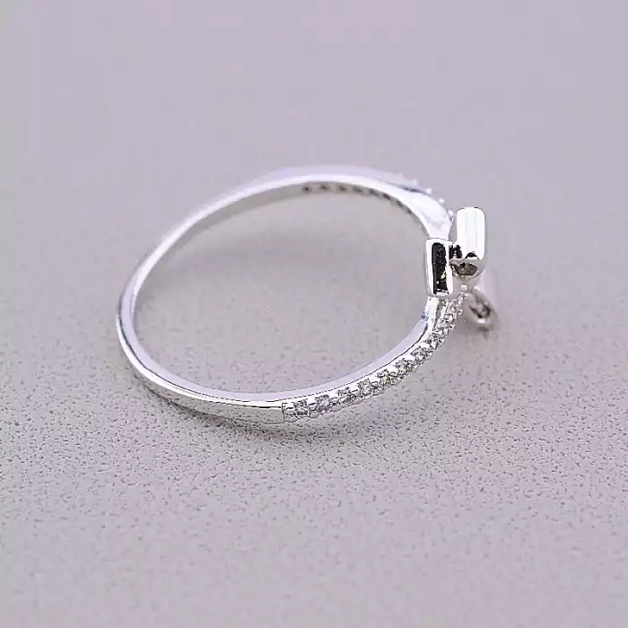 🏷️️ Каблучка Xuping Фіаніт (родій) ss_57529