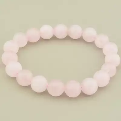 Браслет на резинці Рожевий кварц 18 см
