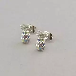 Сережки пусети Xuping Фіаніт (родій)