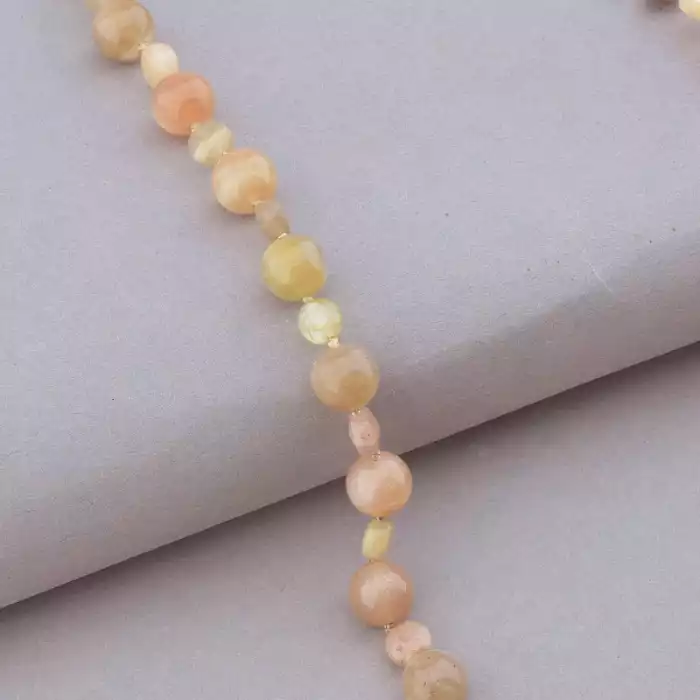 🏷️️ Намисто Сонячний камінь 43 см. ss_91066