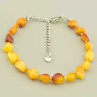 Браслет на карабіні Янтар 19 см