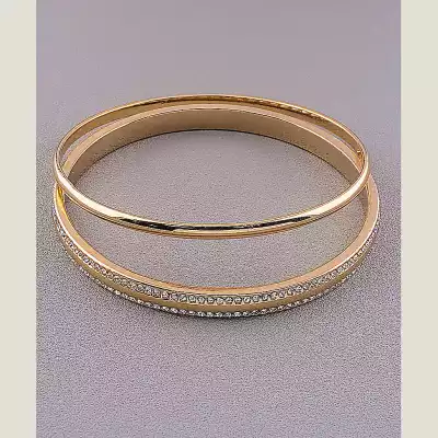 🏷️️ Браслет без застібки FJ Сrystal 17 см F-81584