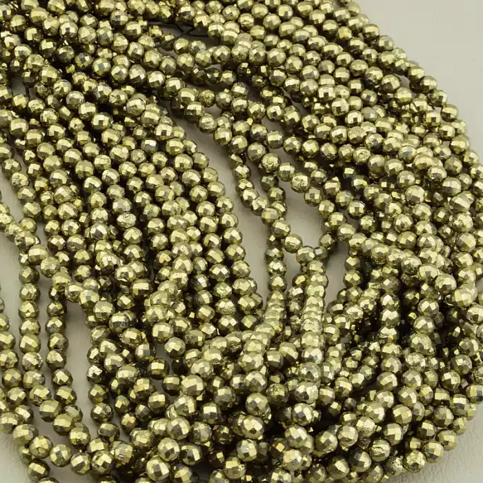 🏷️️ Намистини Піріт 39 см 4.2 мм. (без застібки) F-106254