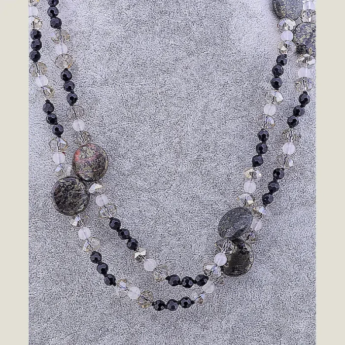 🏷️️ Намисто Пірит, Чеський кришталь 120 см ss_71852