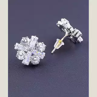 Сережки пусети FJ Фіаніт