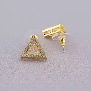 Сережки Unfading Love Фіаніт (позолота (18к))